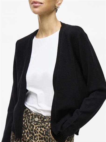 VIRIL SHORT L/S KNIT CARDIGAN-NOOS black