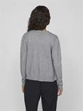 VIRIL SHORT L/S KNIT CARDIGAN-NOOS medium grey melange