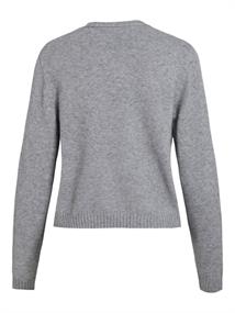 VIRIL SHORT L/S KNIT CARDIGAN-NOOS medium grey melange