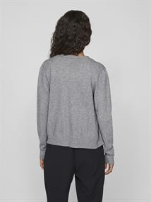 VIRIL SHORT L/S KNIT CARDIGAN-NOOS medium grey melange