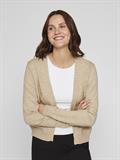 VIRIL SHORT L/S KNIT CARDIGAN-NOOS natural melange