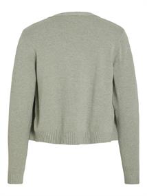 VIRIL SHORT L/S KNIT CARDIGAN-NOOS oil green