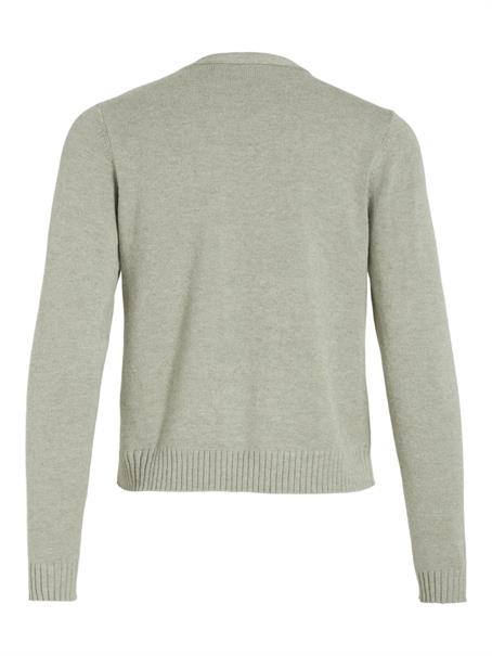 VIRIL SHORT L/S KNIT CARDIGAN-NOOS oil green