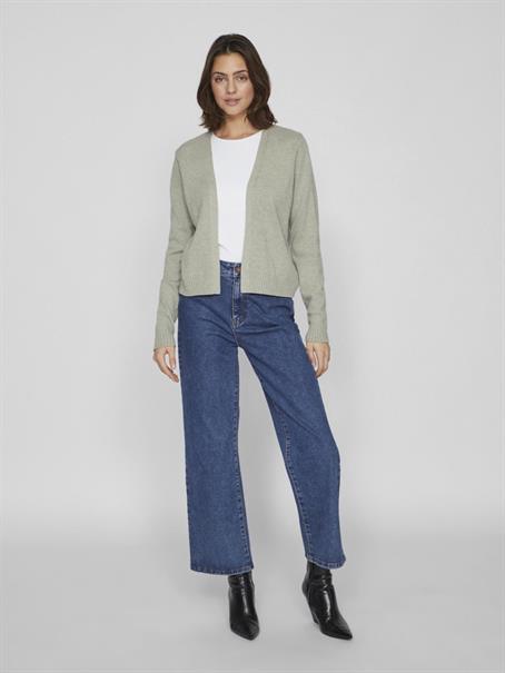 VIRIL SHORT L/S KNIT CARDIGAN-NOOS oil green