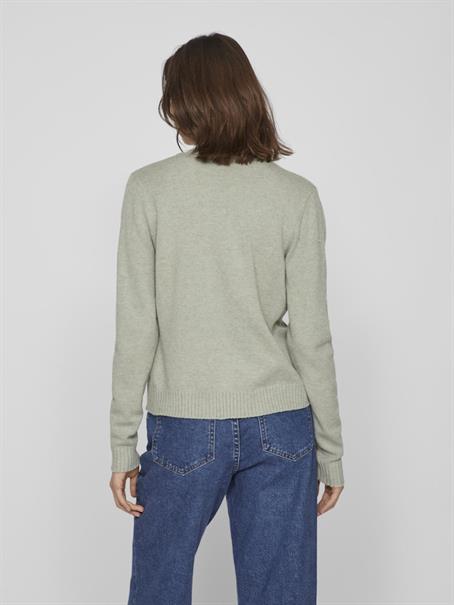 VIRIL SHORT L/S KNIT CARDIGAN-NOOS oil green