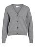VIRIL V-NECK KNIT CARDIGAN - NOOS medium grey melange