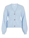 VIRIL V-NECK L/S KNIT CARDIGAN - NOOS kentucky blue