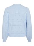 VIRIL V-NECK L/S KNIT CARDIGAN - NOOS kentucky blue