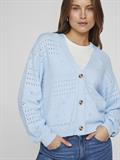 VIRIL V-NECK L/S KNIT CARDIGAN - NOOS kentucky blue