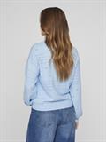 VIRIL V-NECK L/S KNIT CARDIGAN - NOOS kentucky blue