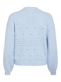 VIRIL V-NECK L/S KNIT CARDIGAN - NOOS kentucky blue