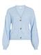 VIRIL V-NECK L/S KNIT CARDIGAN - NOOS kentucky blue