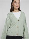 VIRIL V-NECK L/S KNIT CARDIGAN - NOOS silt green