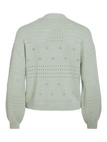 VIRIL V-NECK L/S KNIT CARDIGAN - NOOS silt green