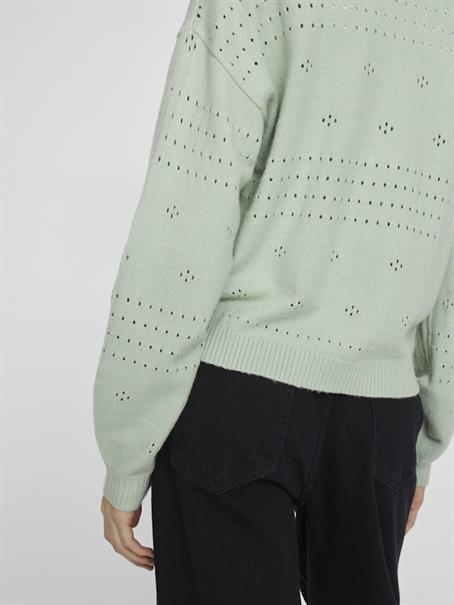 VIRIL V-NECK L/S KNIT CARDIGAN - NOOS silt green