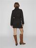 VIROLFIE L/S TIE BELT KNIT DRESS - NOOS black