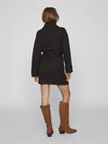 VIROLFIE L/S TIE BELT KNIT DRESS - NOOS black