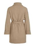 VIROLFIE L/S TIE BELT KNIT DRESS - NOOS natural melange