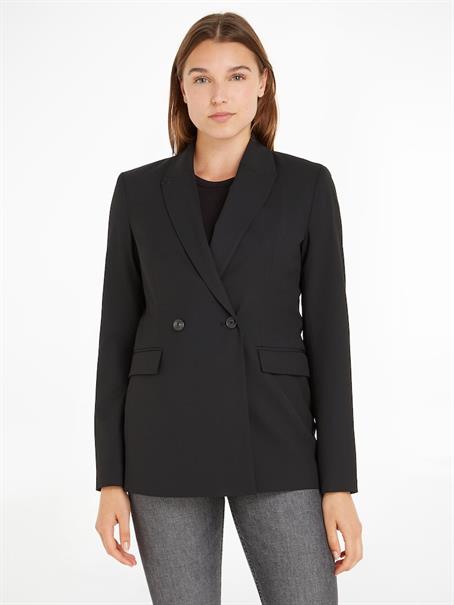 VIS POLY BLEND DB SLIM BLAZER black