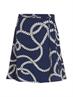 VIS ROPE PRINT SHORT SKIRT coastal rope carbon navy