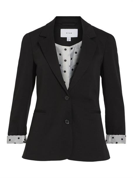 VISAGA L/S DOT DETAIL BLAZER/KA black