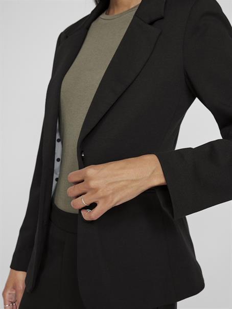VISAGA L/S DOT DETAIL BLAZER/KA black