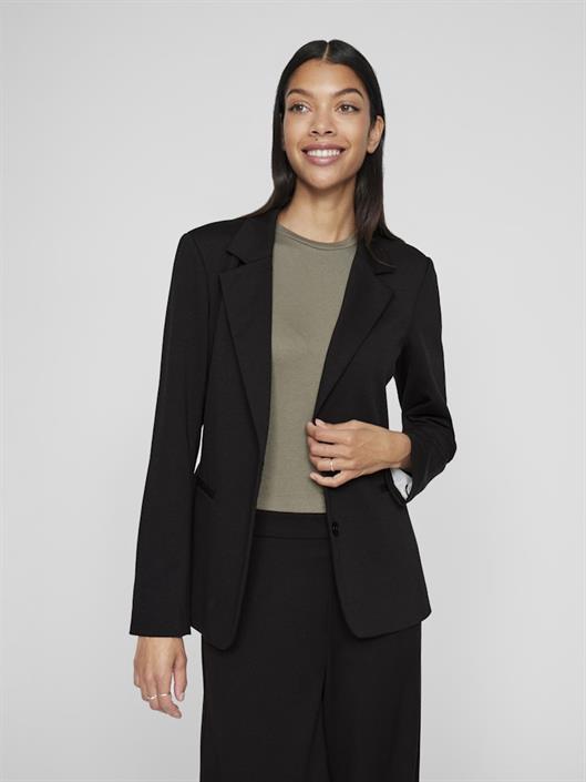 visaga-l-s-dot-detail-blazer-ka-black