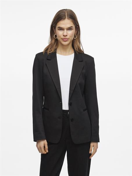 VISAGA L/S JERSEY BLAZER RP2/KA black