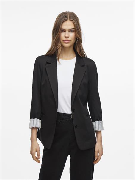 VISAGA L/S JERSEY BLAZER RP2/KA black