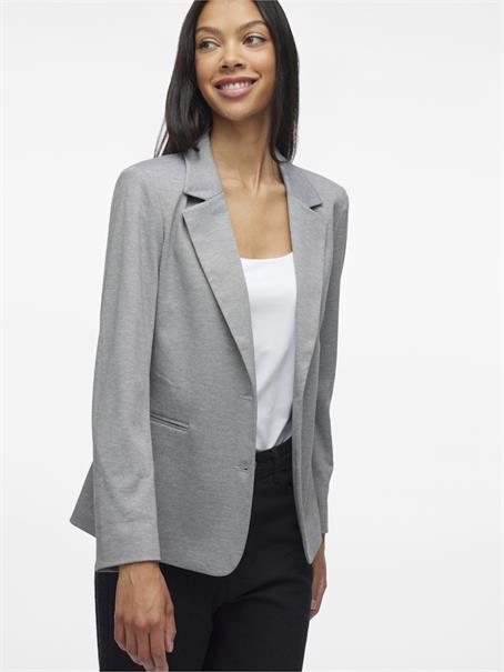 VISAGA L/S JERSEY BLAZER RP2/KA light grey melange