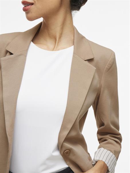 VISAGA L/S JERSEY BLAZER RP2/KA silver mink