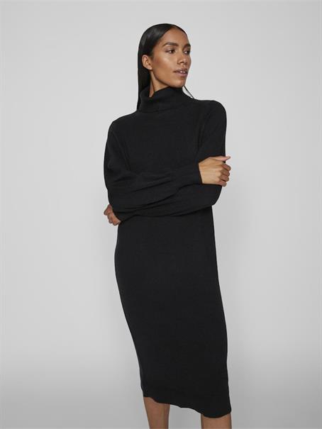 VISARA L/S ROLLNECK MIDI DRES/BF/KA black