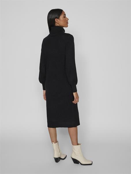 VISARA L/S ROLLNECK MIDI DRES/BF/KA black