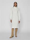 VISARA L/S ROLLNECK MIDI DRES/BF/KA snow white
