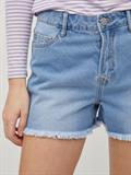 VISARA LILIAN RW SHORT DENIM SHORTS light blue denim