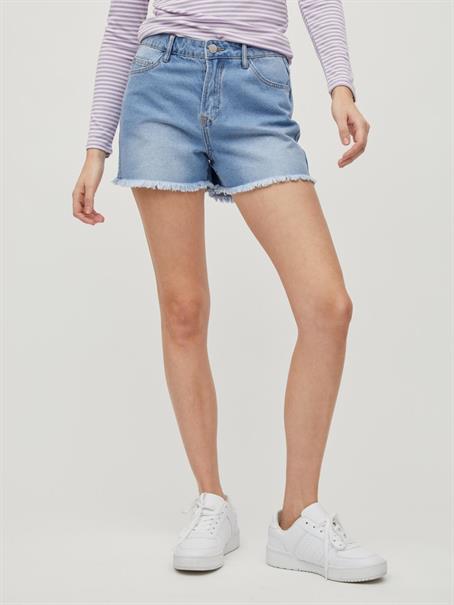 VISARA LILIAN RW SHORT DENIM SHORTS light blue denim