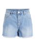 VISARA LILIAN RW SHORT DENIM SHORTS light blue denim