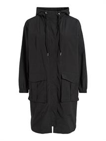 VISILIANA LONG PARKA JACKET - NOOS black