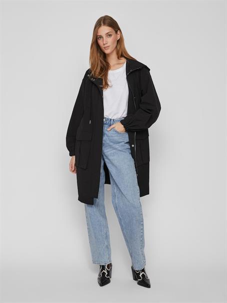 VISILIANA LONG PARKA JACKET - NOOS black