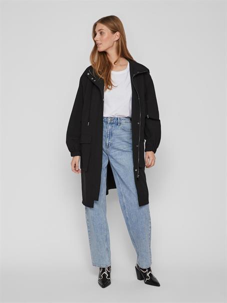 VISILIANA LONG PARKA JACKET - NOOS black