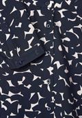 Viskose Bluse mit Print deep blue