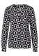 Viskose Bluse mit Print deep blue