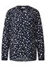 Viskose Bluse mit Print deep blue