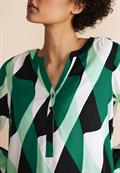 Viskose Bluse mit Print fresh spring green