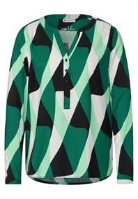 Viskose Bluse mit Print fresh spring green