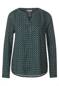 Viskose Bluse mit Print gentle green