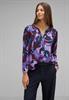 Viskose Bluse mit Print lupine lilac