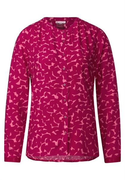 Viskose Bluse mit Print woody rose