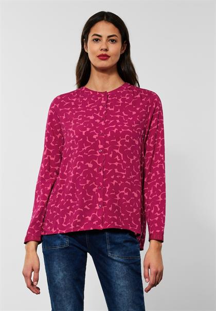 Viskose Bluse mit Print woody rose