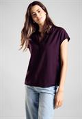 Viskose Blusenshirt dark berry purple